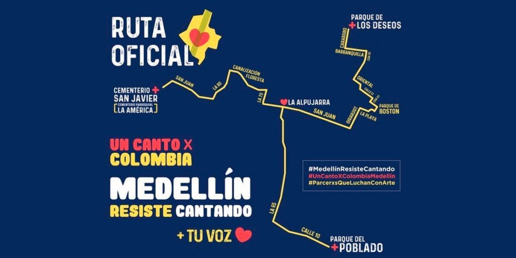 Hoy se realiza la jornada de 'Un canto por Colombia' en Medellín
