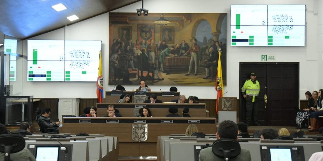 Concejo de Bogotá Plan de Desarrollo