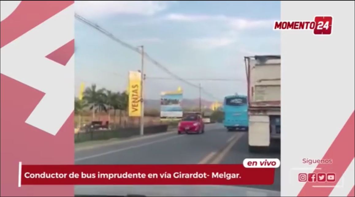 (Video) Conductor de bus es un peligro al volante