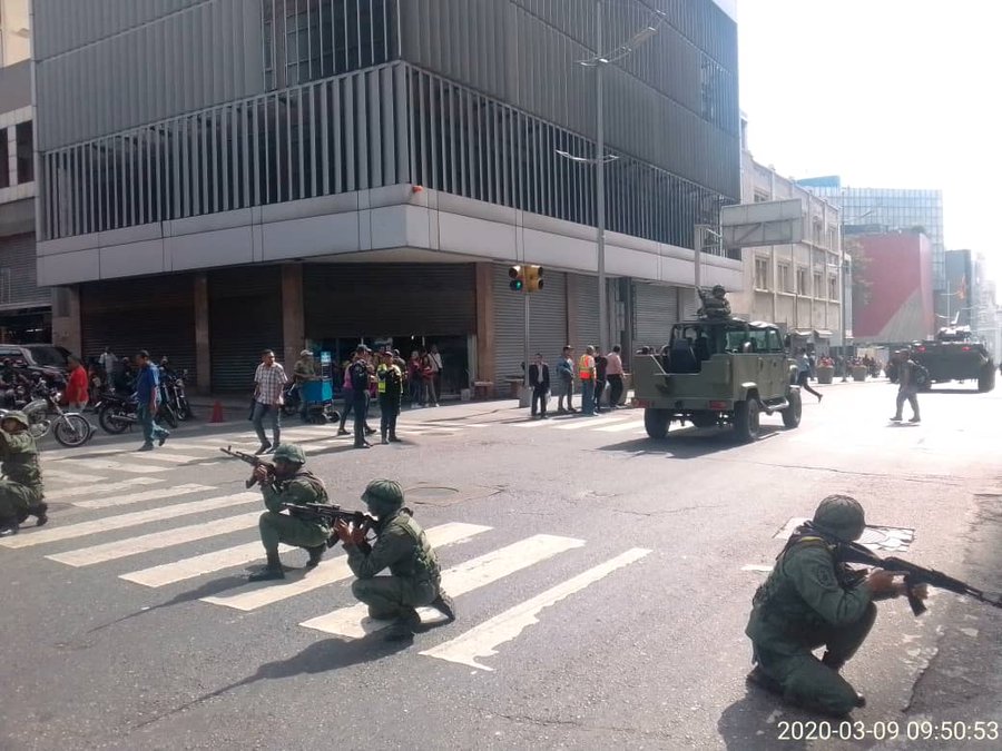 Foto militarización de Caracas