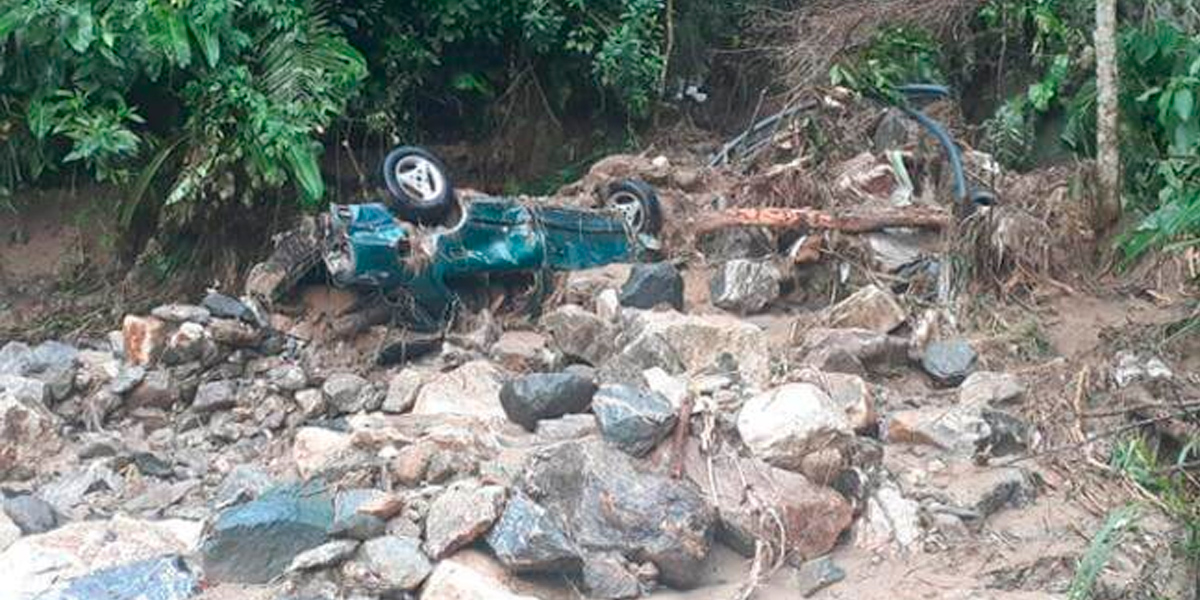 Avalancha en Bucaramanga deja un muerto y dos heridos