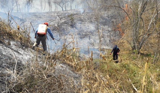 Incendio en Los Montes de María deja más de 50 hectáreas afectadas