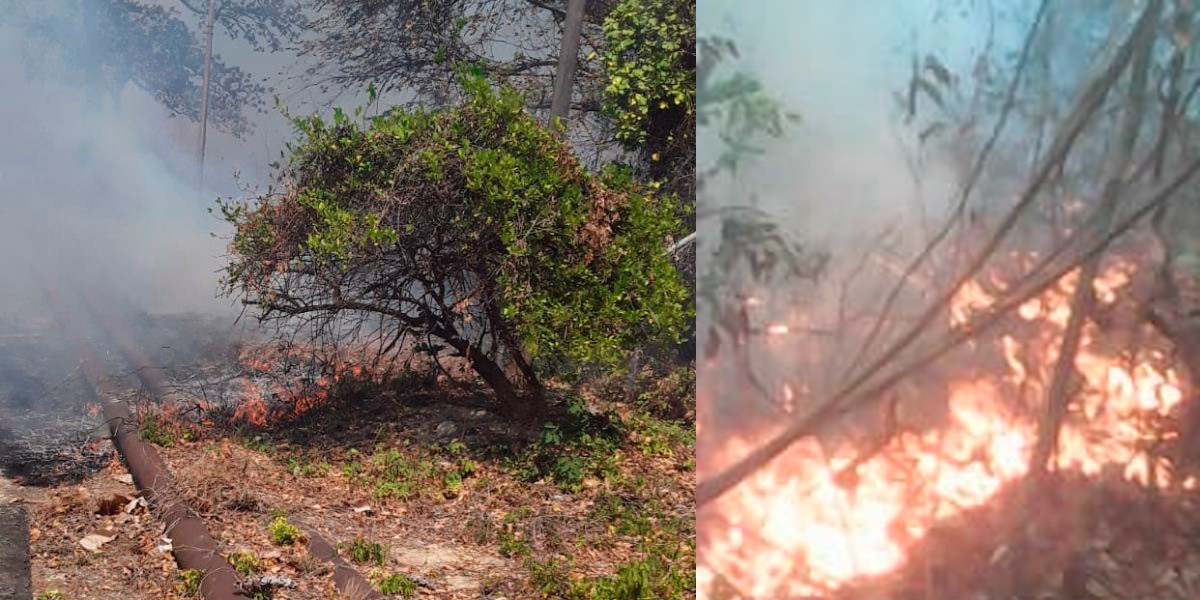Incendio amenaza con destruir el acueducto en Maicao, La Guajira