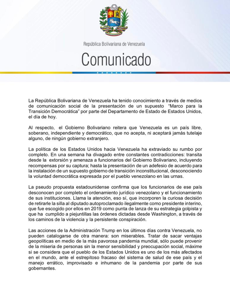 Régimen venezolano reacciona con amenazas al despliegue del Comando Sur
