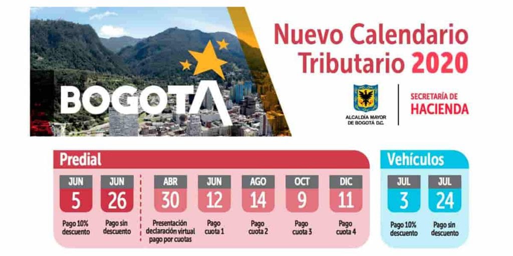 Recuerde los plazos para pagar impuestos en Bogotá
