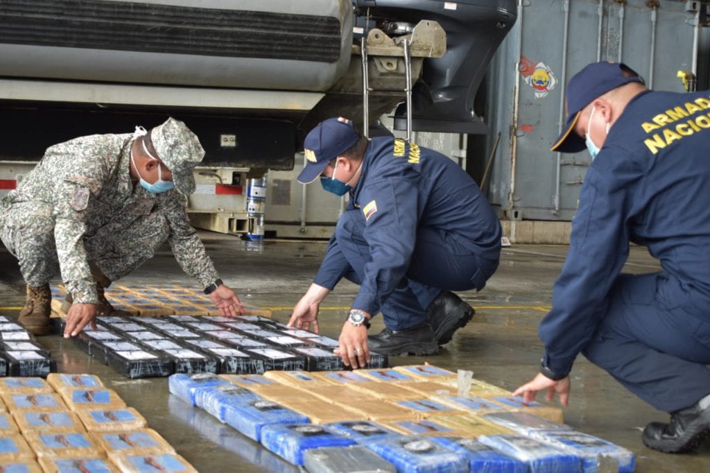 La Armada incautó 1.2 toneladas de cocaína en Buenaventura