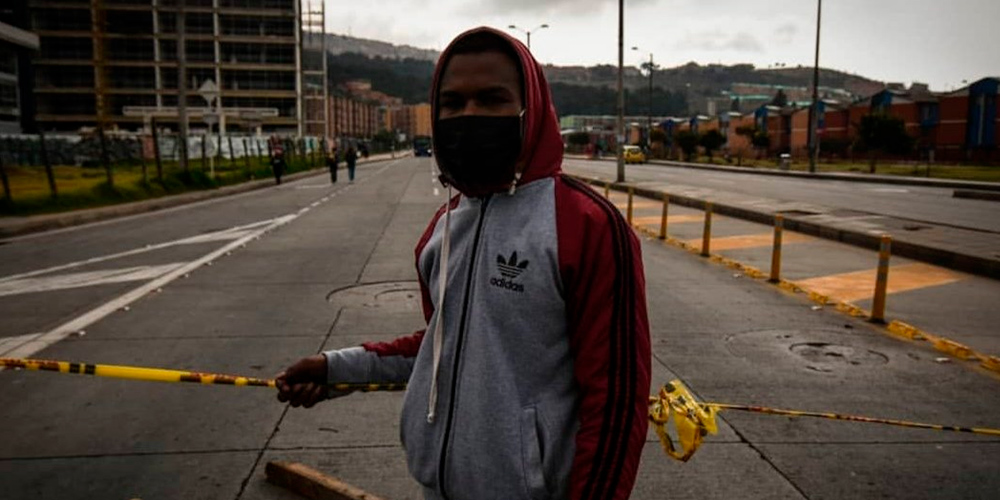 Permanecen los bloqueos y plantones en el sur de Bogotá