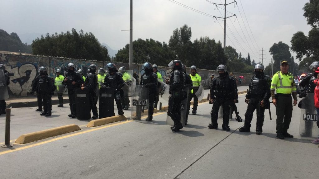 Autoridades reportaron qué pasó con los miembros del ESMAD en el sur de Bogotá
