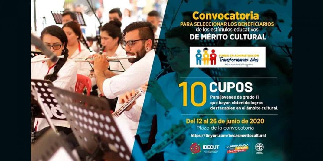 Se abre convocatoria para becas al merito cultural 2020 en Cundinamarca