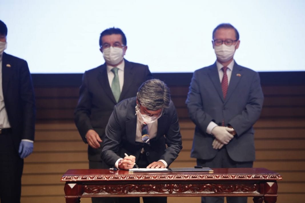 Corea del Sur acuerdo Bogotá