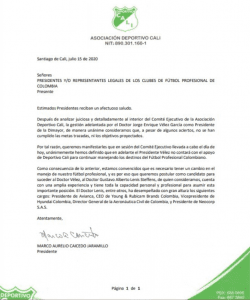 Equipos del FPC piden salida de Jorge Enrique Vélez de la Dimayor