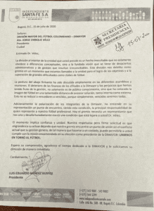 Equipos del FPC piden salida de Jorge Enrique Vélez de la Dimayor