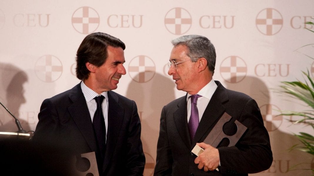 José María Aznar y Álvaro Uribe