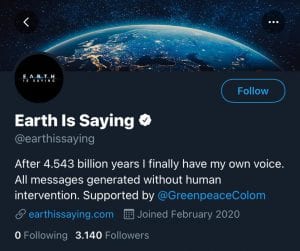 La Tierra creó Twitter y se quejó del clima en Bogotá-Momento24