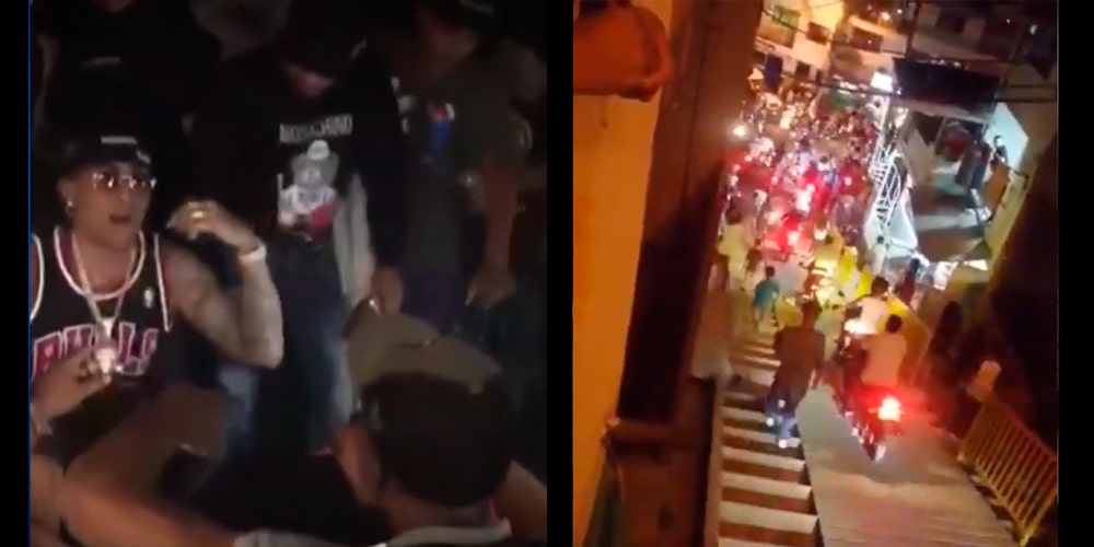 Ñengo Flow descontroló a Medellín en pleno toque de queda