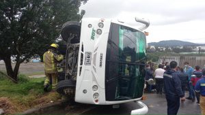 Accidente vial de bus escolar en Cundinamarca