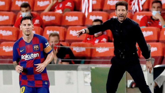 Simeone reconoce que intentó fichar a Messi tras su salida de Barcelona