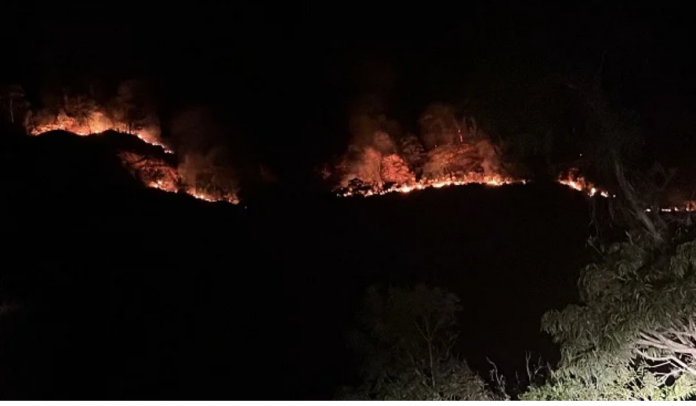 Manta, Cundinamarca es víctima de un incendio forestal