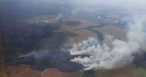 Así avanza el incendio forestal en el parque nacional El Tuparro