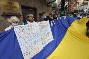 En Bogotá también se manifestaron por crisis en Ucrania