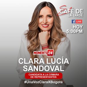 Clara Lucía Sandoval estará en Café de la Tarde