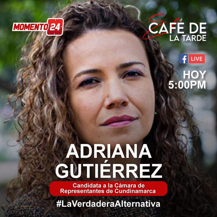 La candidata a la Cámara Adriana Gutiérrez estará en Café de la Tarde