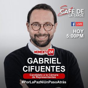 Gabriel Cifuentes hablará de su candidatura a la Cámara en Café de la Tarde