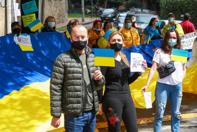 En Bogotá también se manifestaron por crisis en Ucrania