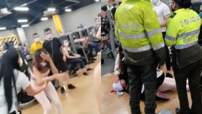 Hombre agredió fuertemente a una mujer por no soltar máquina en el gym