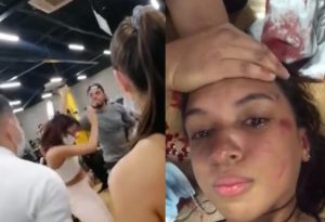 Hombre agredió fuertemente a una mujer por no soltar máquina en el gym