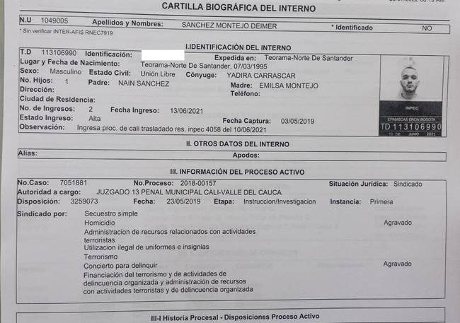 Otro preso se fugó de La Picota en el sur de Bogotá