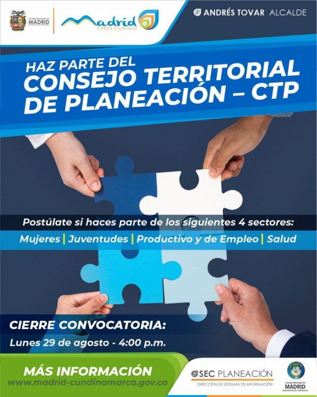 Madrid abre convocatoria para el Consejo Territorial de Planeación