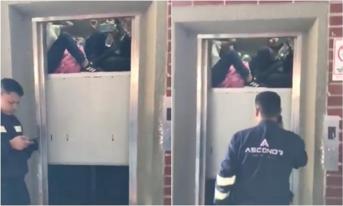 Video: Estudiantes se quedaron encerrados en ascensor de reconocida universidad