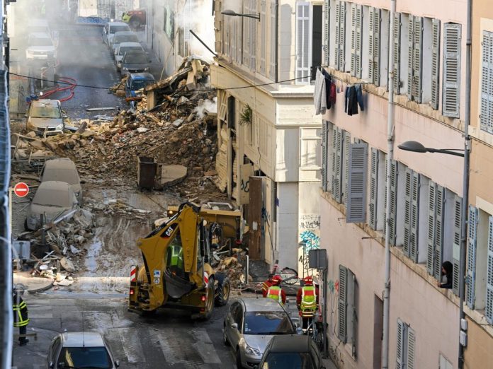 Caída de un edificio en Marsella dejas hasta el momento 4 muertos