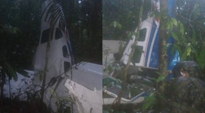 Hallazgo de una avioneta que se accidentó en Guaviare