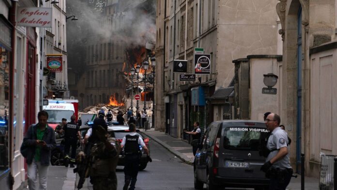 Fuerte explosión en el corazón de París: cerca de 37 heridos y un edificio gravemente afectado