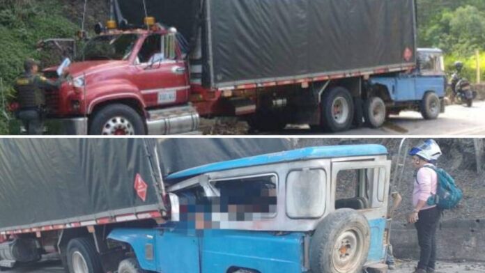 Trágico accidente en la vía Rionegro-El Playón: 4 personas fallecidas