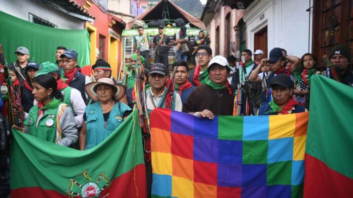 Minga Indígena ya está en el Centro de Bogotá para la Marcha del 27 de Septiembre
