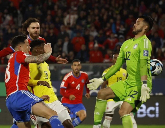 Selección Colombia sin jugar bien empato de visita ante Chile