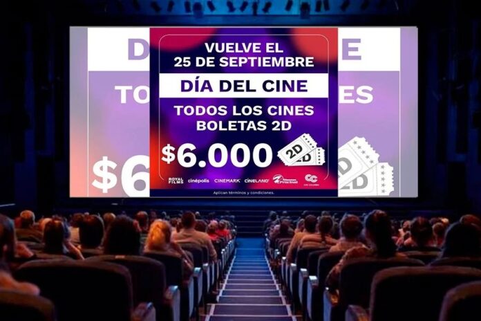 Día del cine en Colombia: Este 25 de septiembre podrá ver películas a $6.000