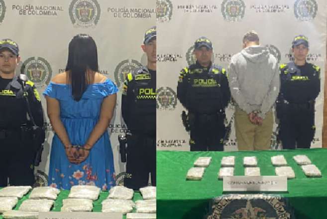 Detenidas dos personas con 100 paquetes de marihuana en el Aeropuerto El Dorado