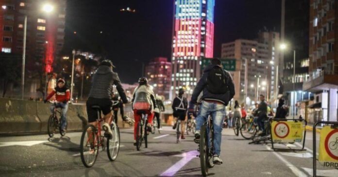 Actividades para la ciclovía nocturna en Bogotá de este jueves 14 de diciembre