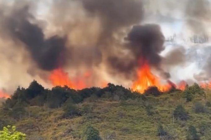 Incendio en Ruitoque, Piedecuesta: Se reavivaron las llamas en la zona
