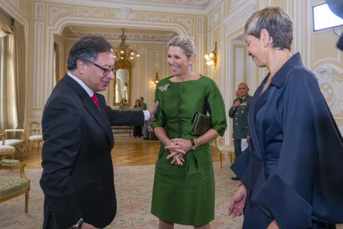 Presidente Petro y la Reina Máxima de Países Bajo se reúnen en la Casa de Nariño