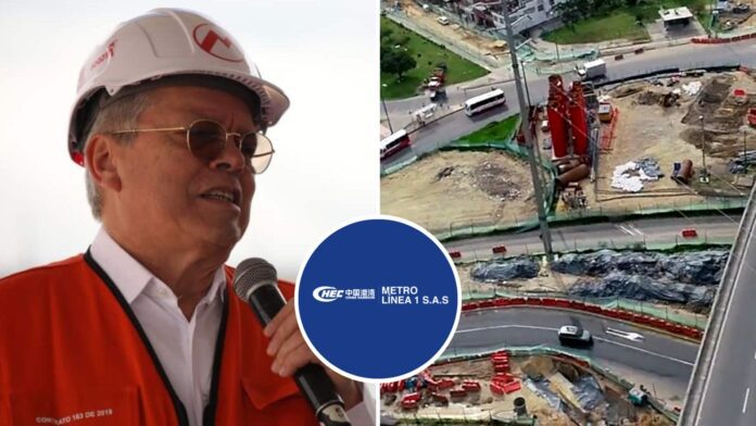 Gerente del Metro de Bogotá alerta sobre retrasos en obras por consorcio chino