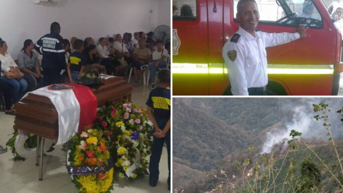Bombero pierde la vida en incendio forestal en el Magdalena