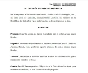 Suspensión del canciller Álvaro Leyva es ratificada por Tribunal Superior de Bogotá