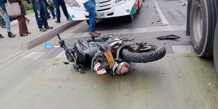 Trágico accidente en Bogotá: Motociclista pierde la vida