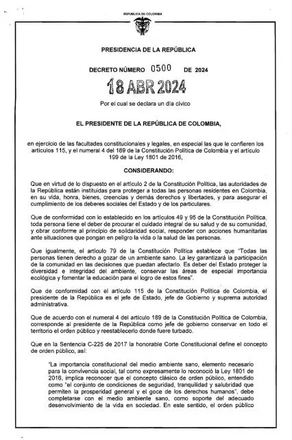 Presidente Gustavo Petro decreta día cívico para hoy, 19 de abril: ¿De qué se trata?