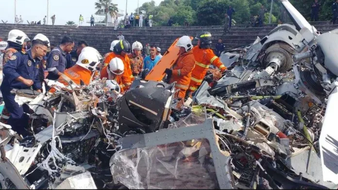 Choque de helicópteros de la marina en Malasia deja 10 fallecidos